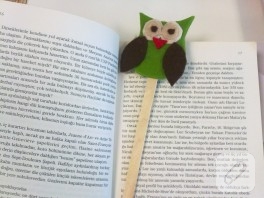 Baykuşlu kitap ayracı
