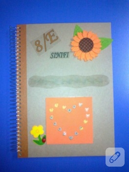 Defter kapağı süsleme