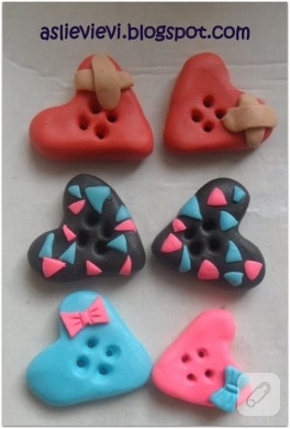 Diy; fimo düğme yapımı