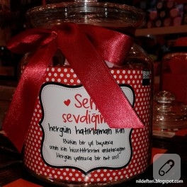 Aşk kavanozu ve çekiliş