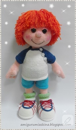 Amigurumi afacan erkek çocuk