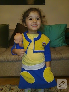 Kızıma Fenerbahçe kostümü
