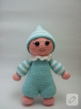 Uykucu bebişim (amigurumi)