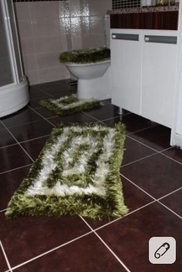 Sakallı ip ile banyo takımı