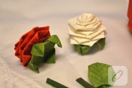 Origami gül yapımı