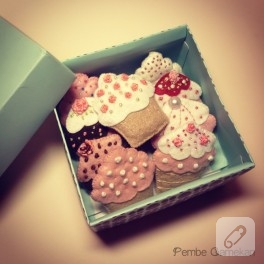 Keçe cupcake tasarımlarım