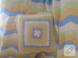 Zigzag bebek battaniyesi