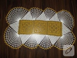 Tepsi örtüsü yaptım