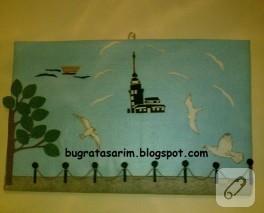 Keçe pano – Kız Kulesi