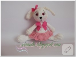 Amigurumi pembiş tavşan