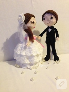 Amigurumi gelin damat