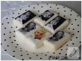 Marilyn Monroe desenli sabunlar