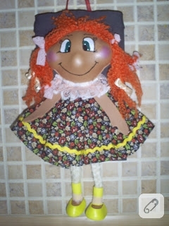 Şirin bebek kapı süsü