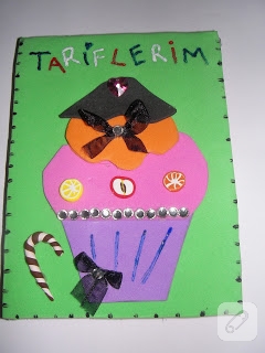 Eva ile defter süsleme