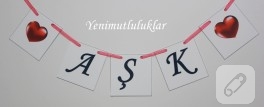 Aşk (dış mekan fotoğraf çekimi için süs)