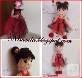 Tütü elbise ve amigurumi bebek