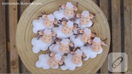 Keçe kuzucuklar – bebek şekerleri