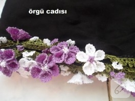 Güllü oya örneği