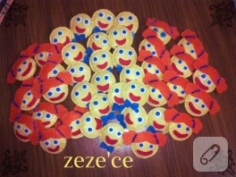 Keçe bebek rozetler