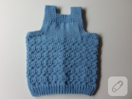 Örgü bebek yeleği