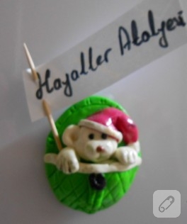 Fimo ayıcık magnet