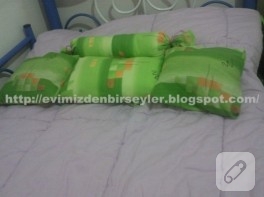 Yeşil yastık takımı