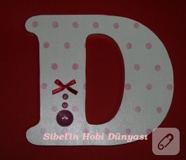 Dekoratif ahşap harf
