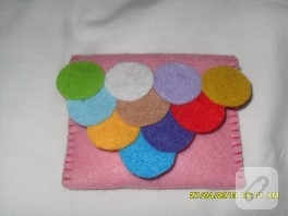 Keçe bozuk para cüzdanı