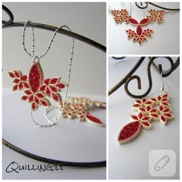 Quilling takı örnekleri