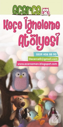 ecerce – keçe iğneleme atölyesi başlıyor!