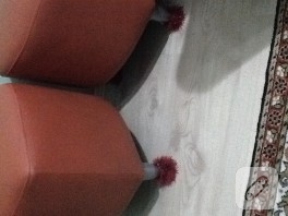 Sakallı iple puf süsleme