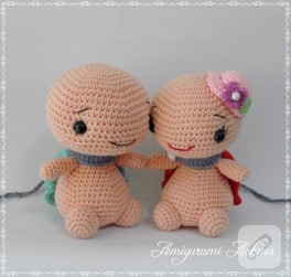 Amigurumi kaplumbağa çiftler