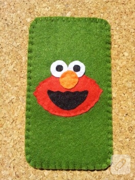 Keçe telefon kılıfı – Elmo
