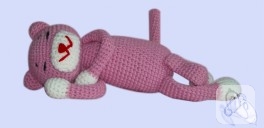 Uykulu kedi – amigurumi -