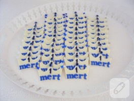 Keçe bebek şekeri / magnet – kral tacı