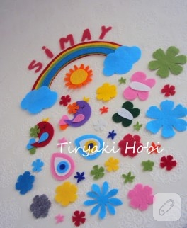 Keçe aplikelik figürler – Simay