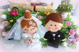 Gelin damat kukla standı
