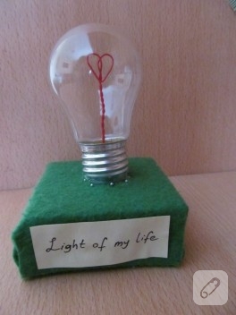 diy; sevgiliye hediye ampul!