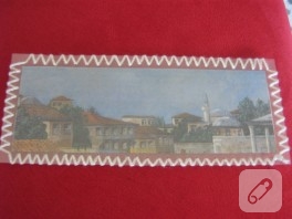 Manzaralı kitap ayracı