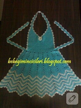 Annemin el emeği – tığ işi önlük
