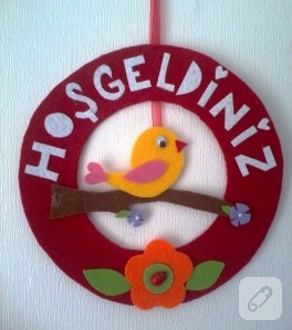 Hoşgeldiniz kapı süsü