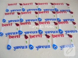 Keçe çerçeve magnet – Beril ve Yavuz