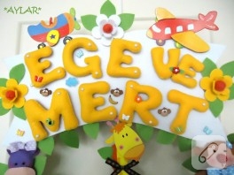 İkizler için lüks safari kapı süsü