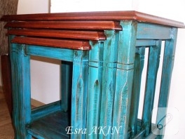 Sehpa yenileme – eskitme