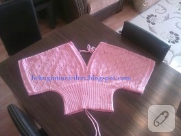 Pembe süveter (yarasa kol)