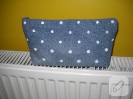 Kot kumaştan clutch çanta