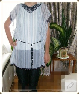 Şifon tunik/bluz modeli