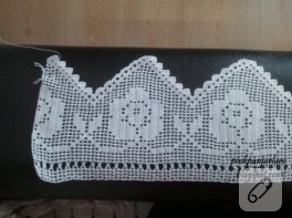 Dantel nevresim kenarı örneği