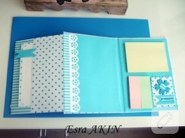 Scrapbook çalışması – defter süsleme