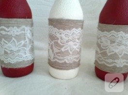 Soda şişesinden vazo (şişe süsleme)